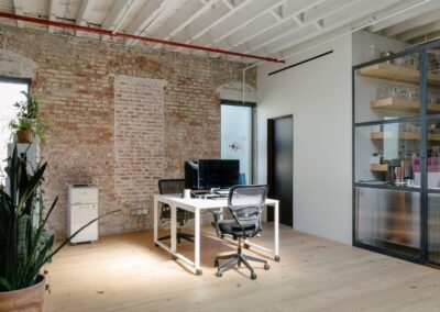 cocoon adria brick wall office
