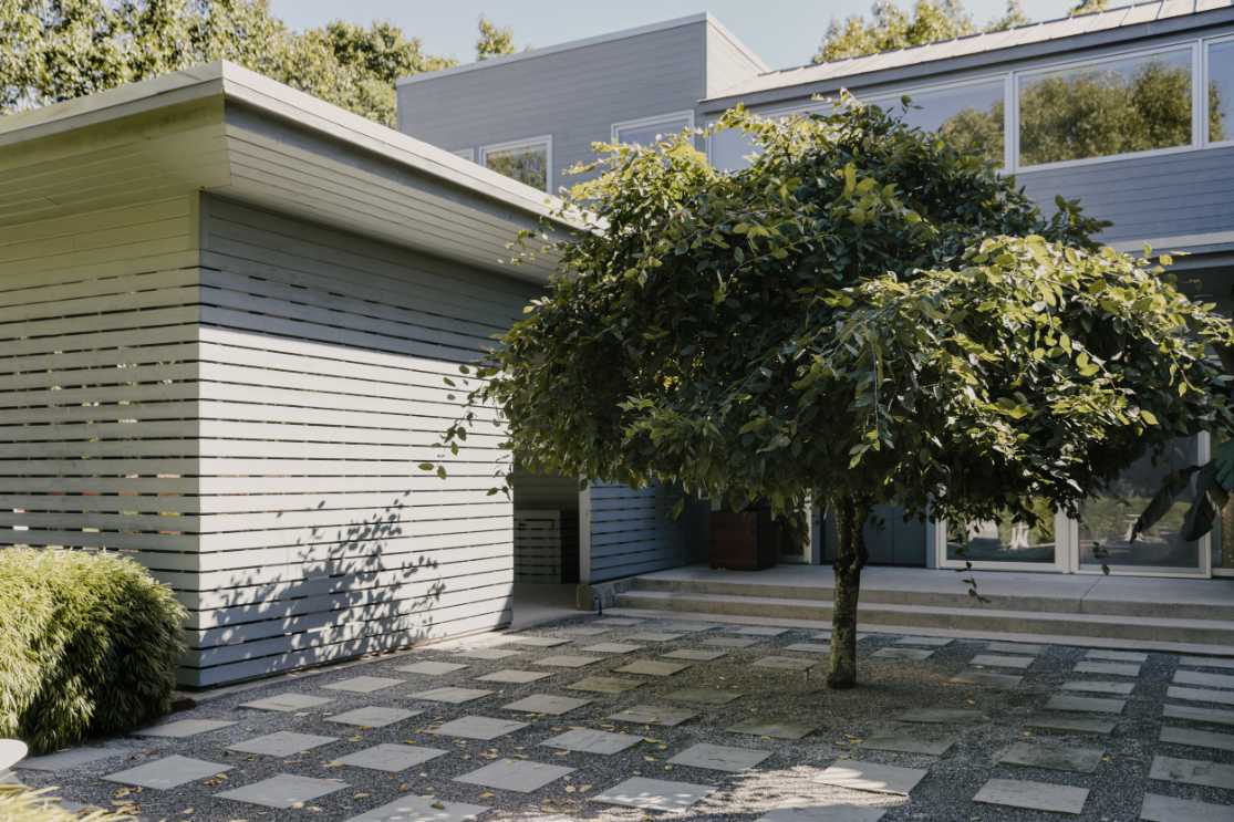 cocoon eximia garage with tree