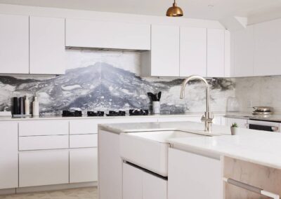 cocoon casa strand white stained marble kitchen details